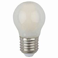 Б0027931 Б0027931 ЭРА Лампа светодиодная  шар 5Вт F-LED P45-5w-827-E27 frozed (10/100/3000)