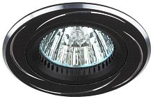 5055398625637 C0043823 ЭРА Светильник Downlight встраив. (ГЛН) 50Вт GU5.3 12В IP20 черный/хром KL34 AL/BK