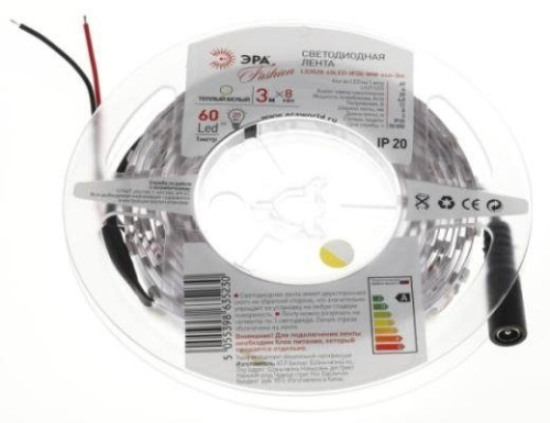 5055398635230 Б0002324 ЭРА Светодиодная лента LS3528-60LED-IP20-WW-eco-3m (80/1600)