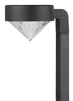 5055398676080 Б0007511 ЭРА Садовый светильник на солнечной батарее, пластик, черный, 42 см (24/672) SL-PL42-DMD