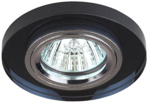 5055398625781 C0043793 ЭРА Светильник Downlight встраив. с опал./матов. рассеивателем (ГЛН) 50Вт GU5.3 12В IP20 черный/хром DK7      CH/BK